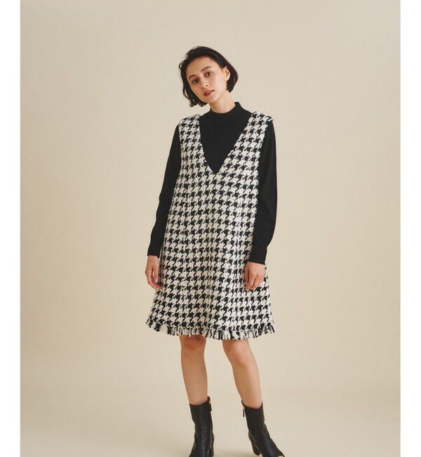  「ツイードジャンパースカート」|スカート|