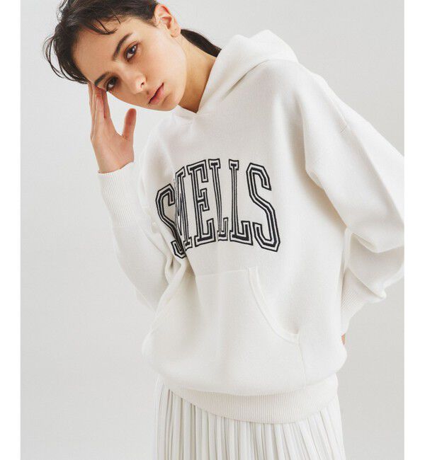  「フーテッドロゴトップ」|パーカー|