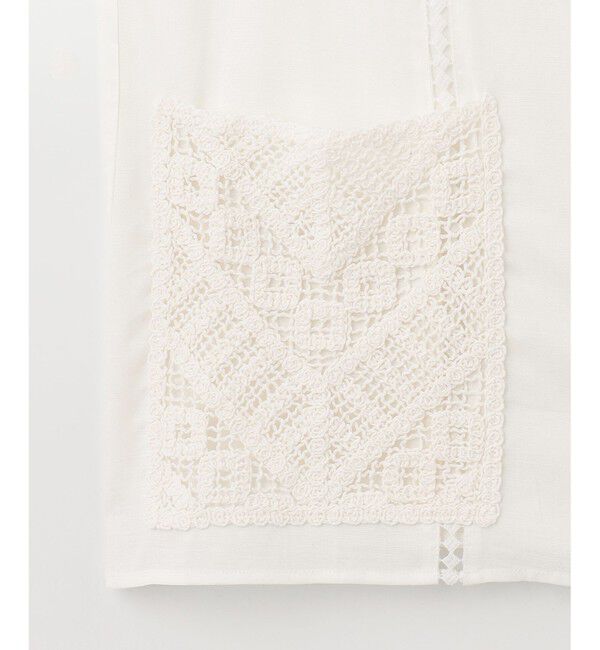 Diagram「レース切替クロシェトップ」|シャツ・ブラウス|