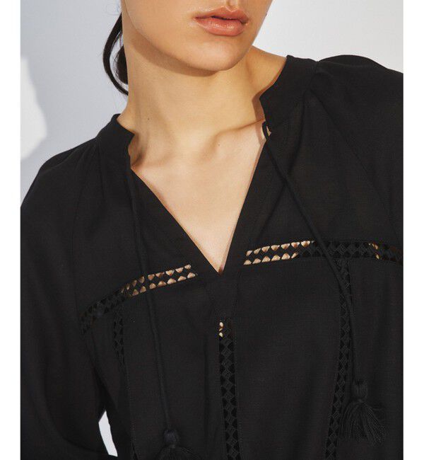 Diagram「レース切替クロシェトップ」|シャツ・ブラウス|