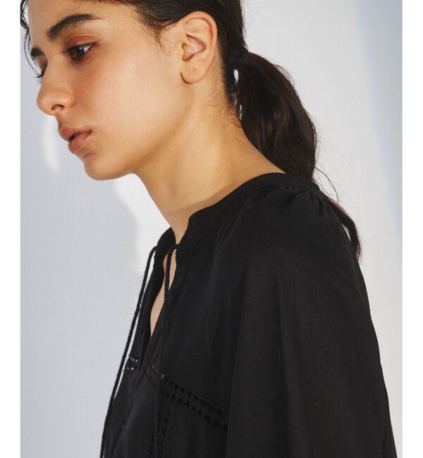 Diagram「レース切替クロシェトップ」|シャツ・ブラウス|