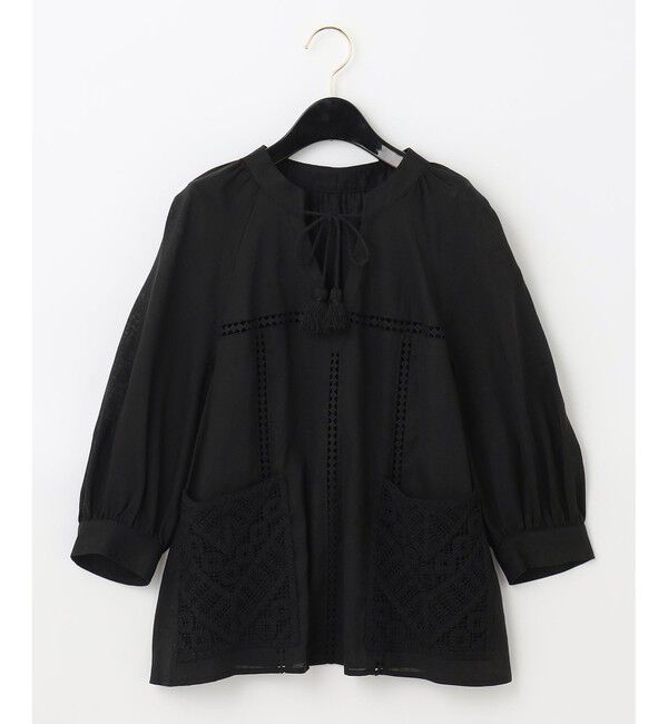 Diagram「レース切替クロシェトップ」|シャツ・ブラウス|