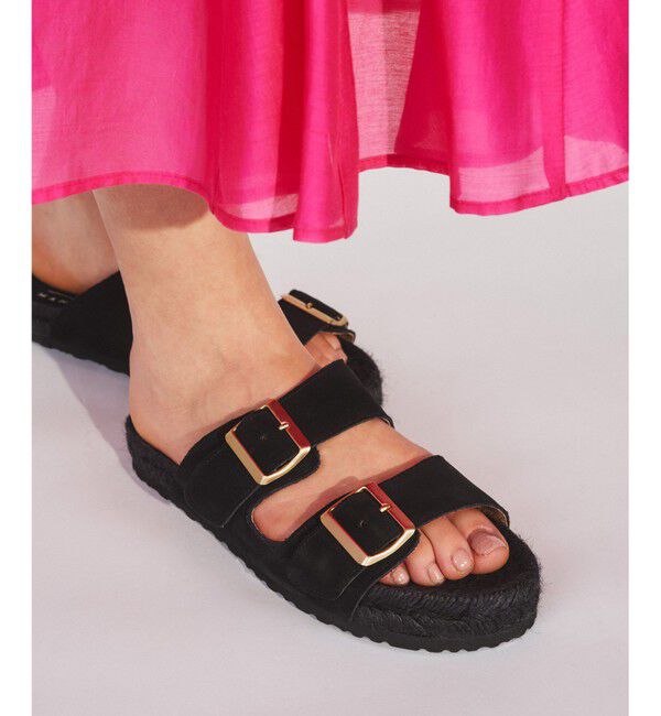  「manebi Nordic Sandal」|サンダル|ブラック