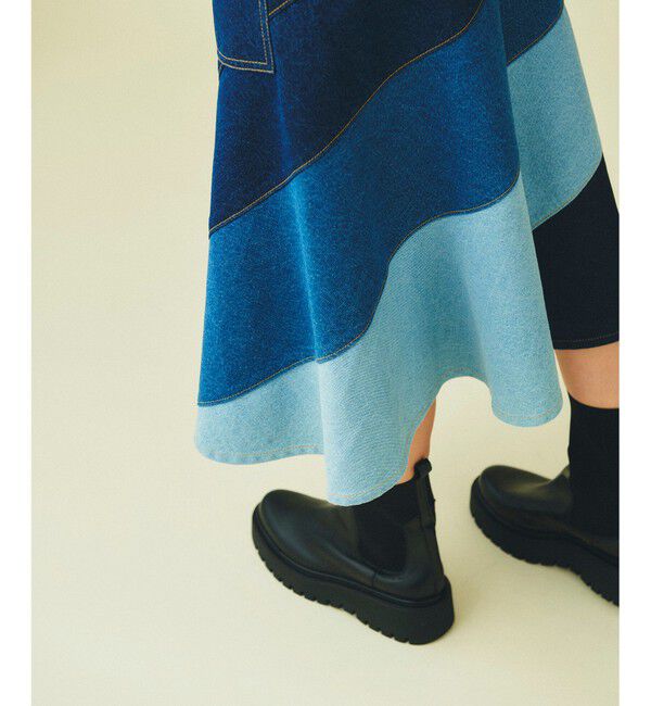 GRACE CONTINENTAL「切替マーメイドスカート」|スカート|インディゴ