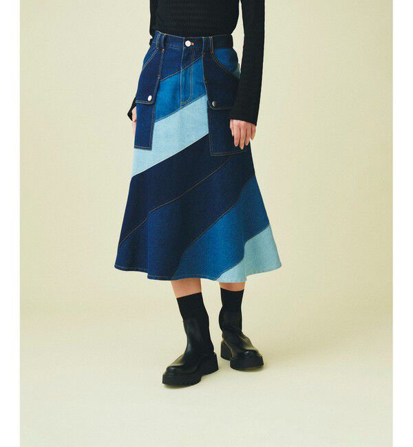 GRACE CONTINENTAL「切替マーメイドスカート」|スカート|