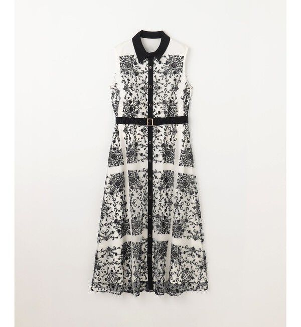 GRACE CONTINENTAL「刺繍フレアドレス」|ドレス|