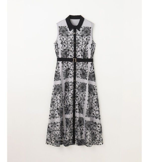 GRACE CONTINENTAL「刺繍フレアドレス」|ドレス|