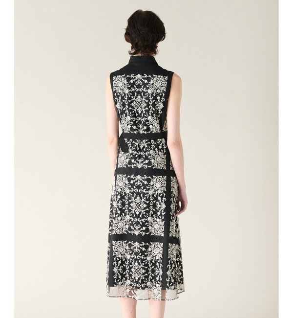 GRACE CONTINENTAL「刺繍フレアドレス」|ドレス|