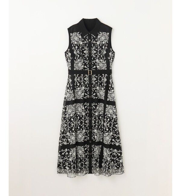 GRACE CONTINENTAL「刺繍フレアドレス」|ドレス|