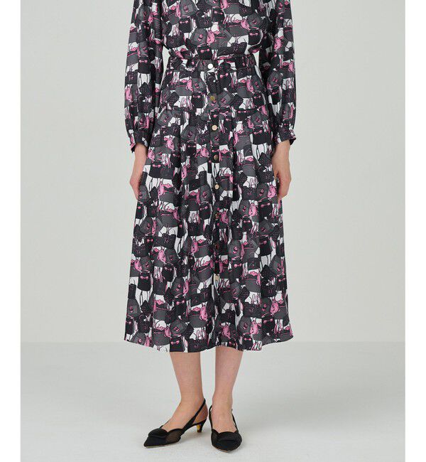 Grace Class「バッグモチーフプリーツスカート」|スカート|ピンク