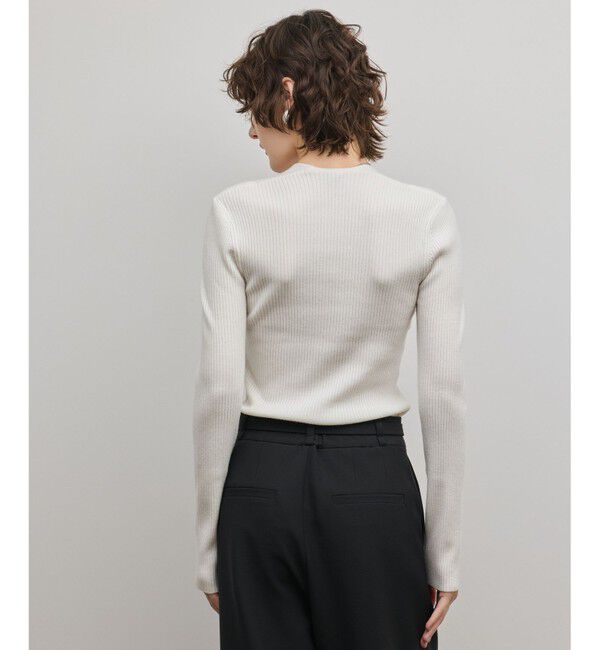 GRACE CONTINENTAL「スクエアリブニットトップ」|ニット・セーター|