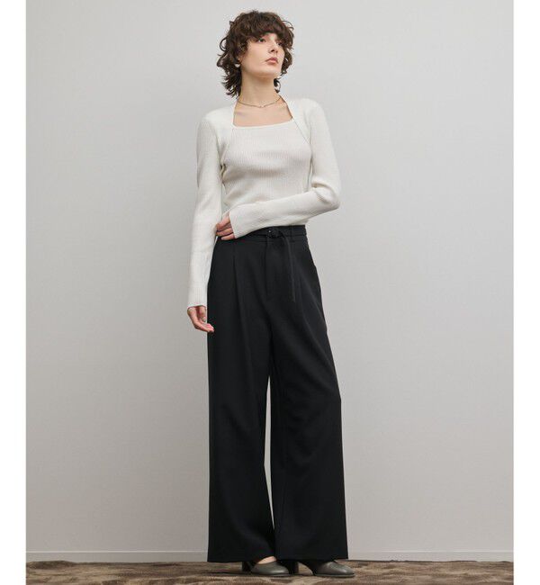 GRACE CONTINENTAL「スクエアリブニットトップ」|ニット・セーター|