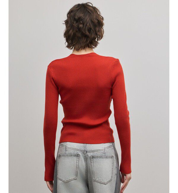 GRACE CONTINENTAL「スクエアリブニットトップ」|ニット・セーター|