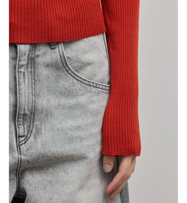 GRACE CONTINENTAL「スクエアリブニットトップ」|ニット・セーター|