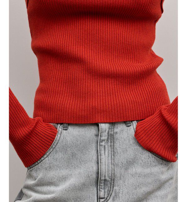 GRACE CONTINENTAL「スクエアリブニットトップ」|ニット・セーター|