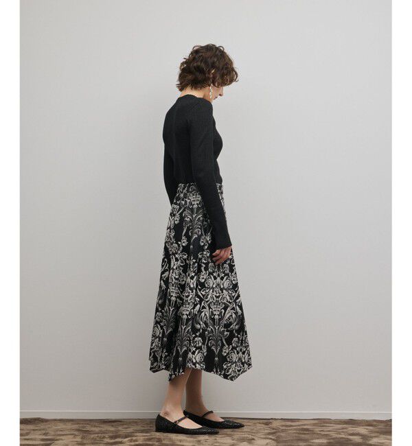 GRACE CONTINENTAL「スクエアリブニットトップ」|ニット・セーター|