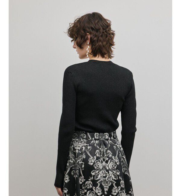 GRACE CONTINENTAL「スクエアリブニットトップ」|ニット・セーター|