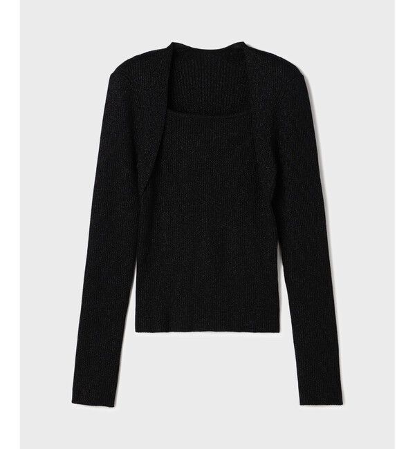 GRACE CONTINENTAL「スクエアリブニットトップ」|ニット・セーター|