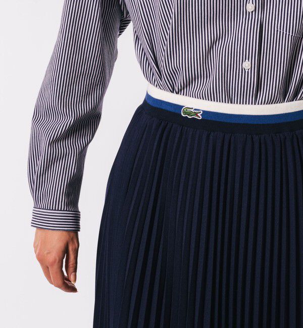 LACOSTE「ウエストボーダープリーツスカート / ロングスカート」|スカート|