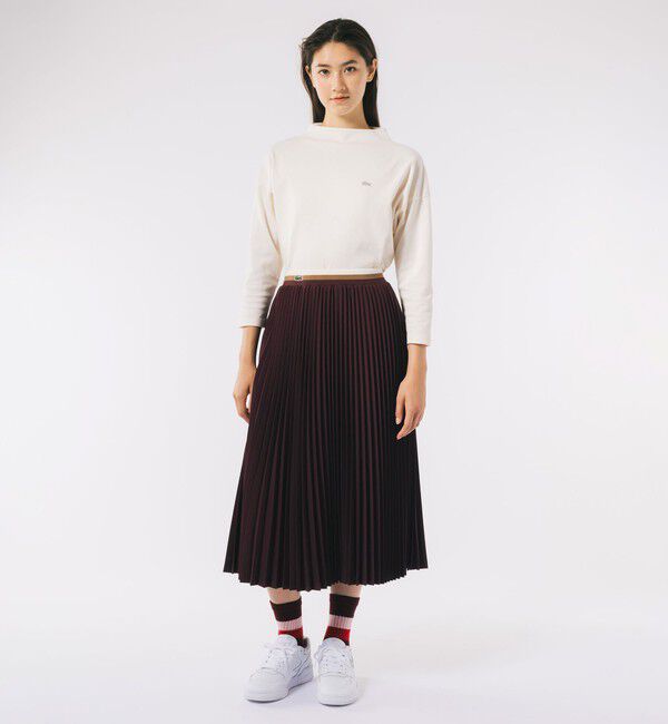 LACOSTE「ウエストボーダープリーツスカート / ロングスカート」|スカート|