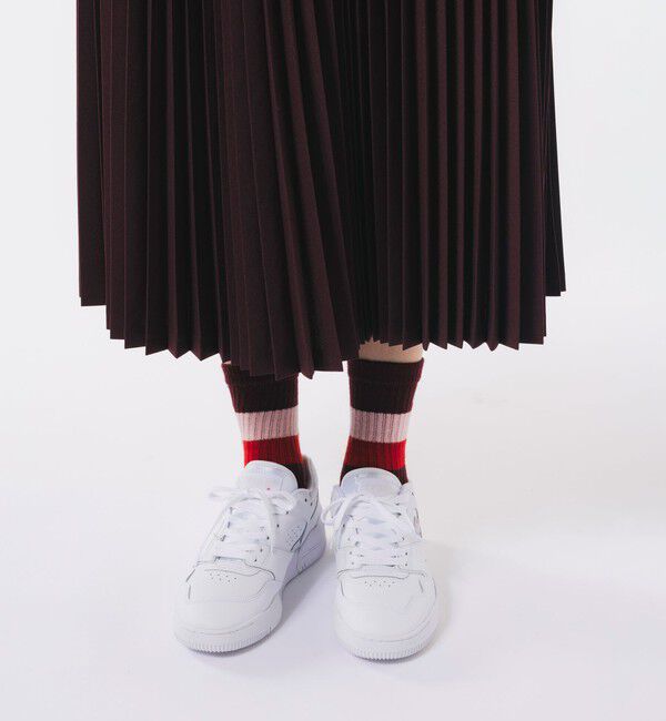 LACOSTE「ウエストボーダープリーツスカート / ロングスカート」|スカート|