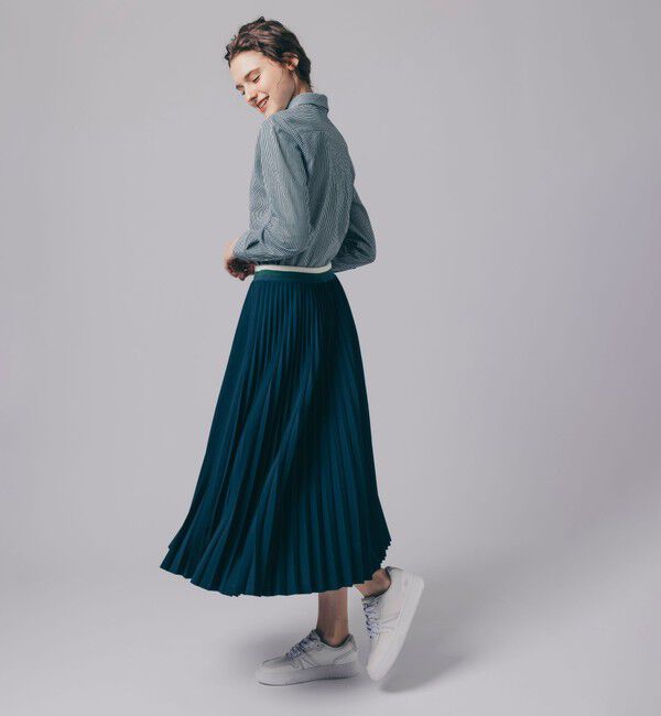LACOSTE「ウエストボーダープリーツスカート / ロングスカート」|スカート|