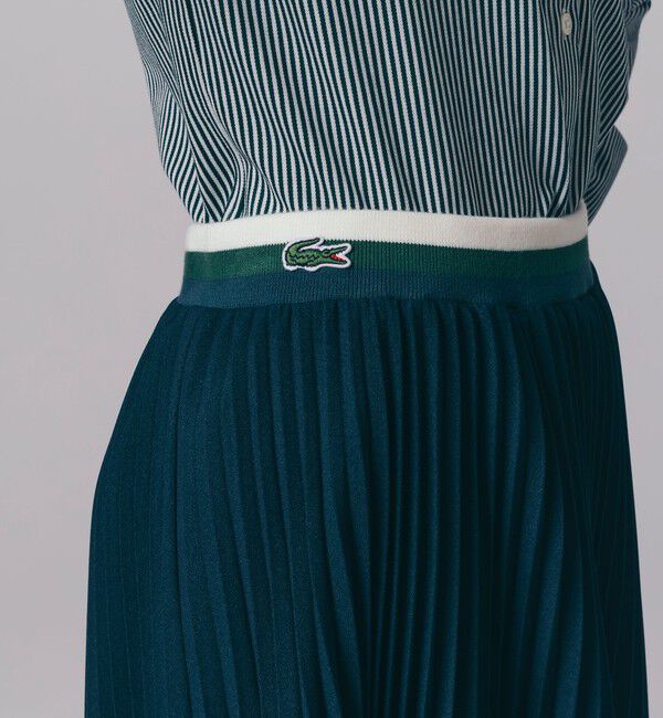 LACOSTE「ウエストボーダープリーツスカート / ロングスカート」|スカート|