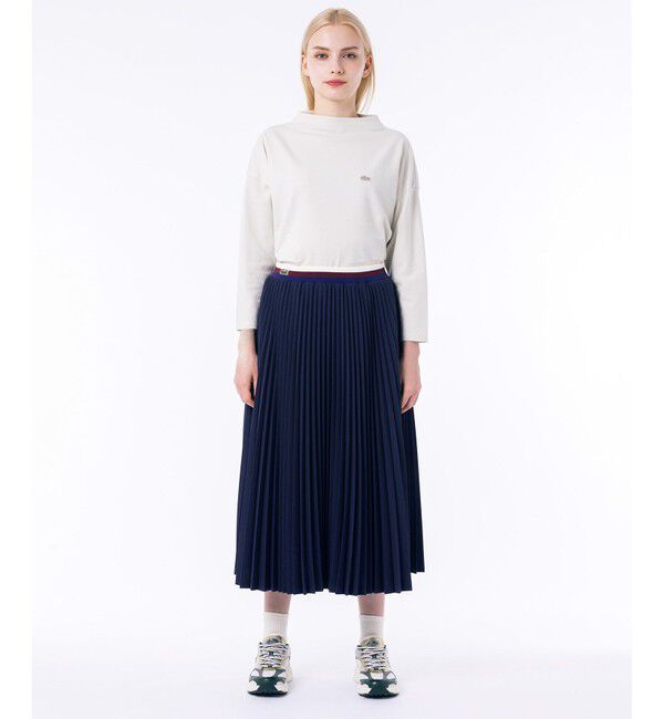 LACOSTE「ウエストボーダープリーツスカート / ロングスカート」|スカート|