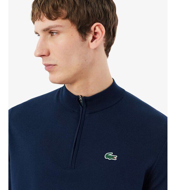 LACOSTE「ヒートレギュレーティングハーフジップゴルフニット」|ニット・セーター|
