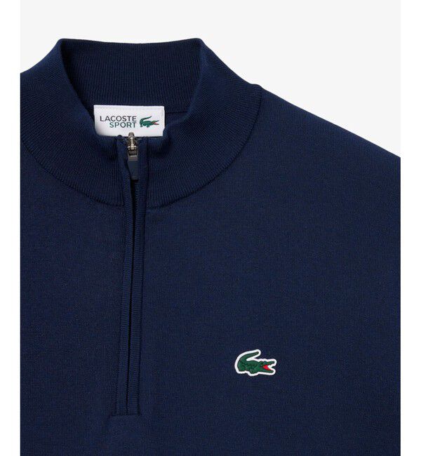 LACOSTE「ヒートレギュレーティングハーフジップゴルフニット」|ニット・セーター|