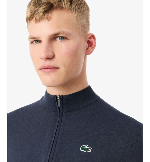 LACOSTE「ヒートレギュレーティングハーフジップゴルフニット」|ニット・セーター|