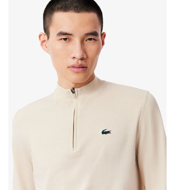 LACOSTE「ヒートレギュレーティングハーフジップゴルフニット」|ニット・セーター|