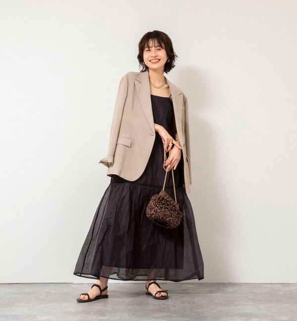NOLLEY'S sophi「【MARILYN MOON/マリリーンムーン】sheer starched cotton lace tieredワンピース」|ワンピース|