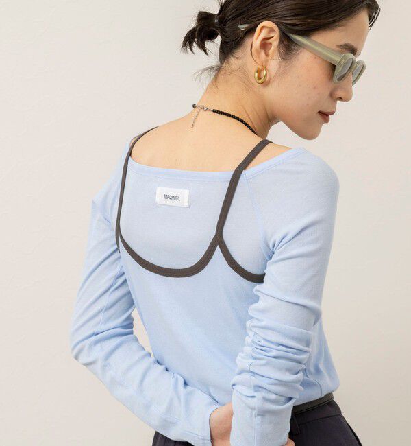 【MAQWEL/マクウェル】ウォッシャブルレイヤードプルオーバー