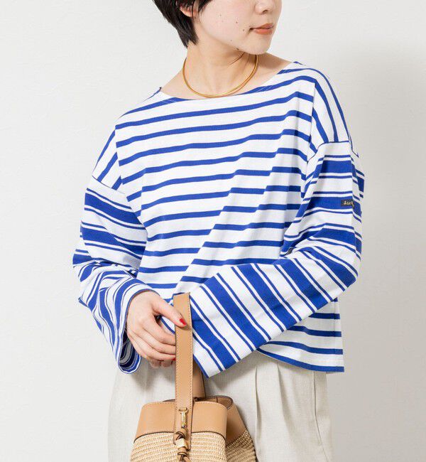 NOLLEY'S sophi「【別注カラー】【Le minor/ルミノア】ボーダーロンＴ」|Tシャツ・カットソー|ブルー系3