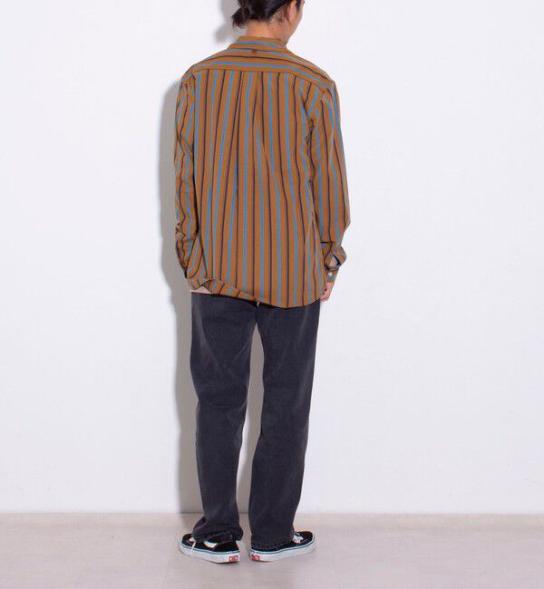 GLOSTER「【GEVACO/ゲバコ】ピーチ起毛マルチストライプレギュラーシャツ」|シャツ・ブラウス|