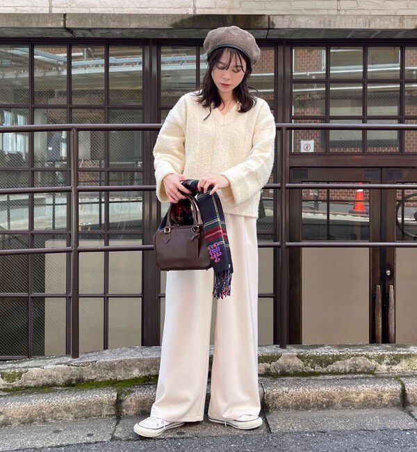 fredy emue「ブークレニットVネックプルオーバー」|ニット・セーター|