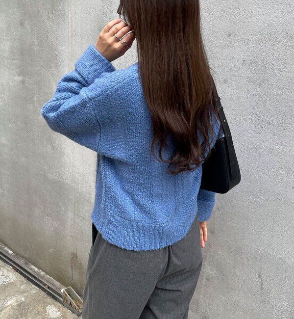 fredy emue「ブークレニットVネックプルオーバー」|ニット・セーター|