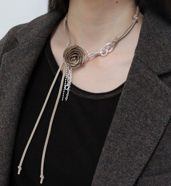 fredy emue「スエード花チョーカー」|その他|