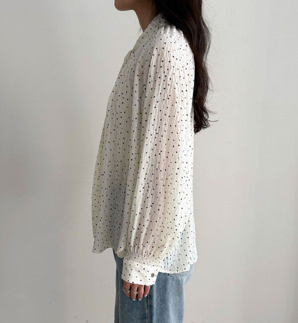 fredy emue「ハートドットボウタイブラウス」|シャツ・ブラウス|