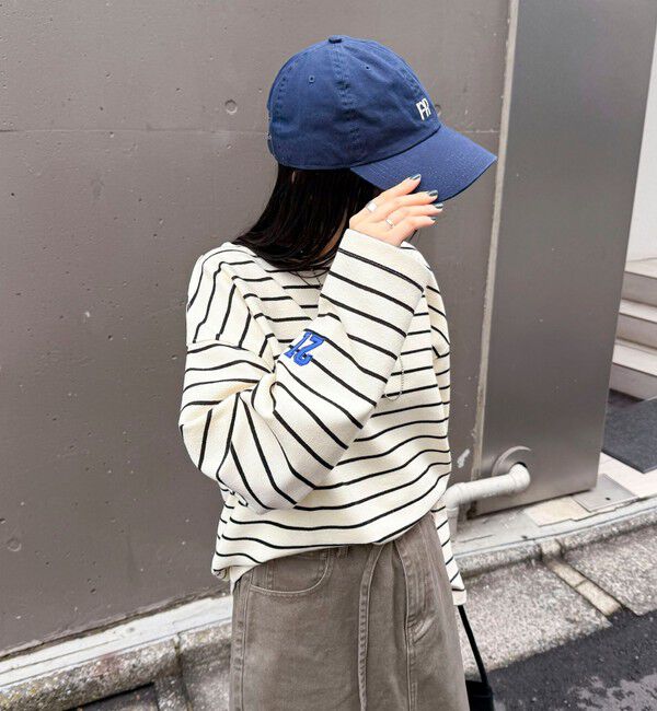 fredy emue「ニットソーボーダーBIGプルオーバー」|Tシャツ・カットソー|