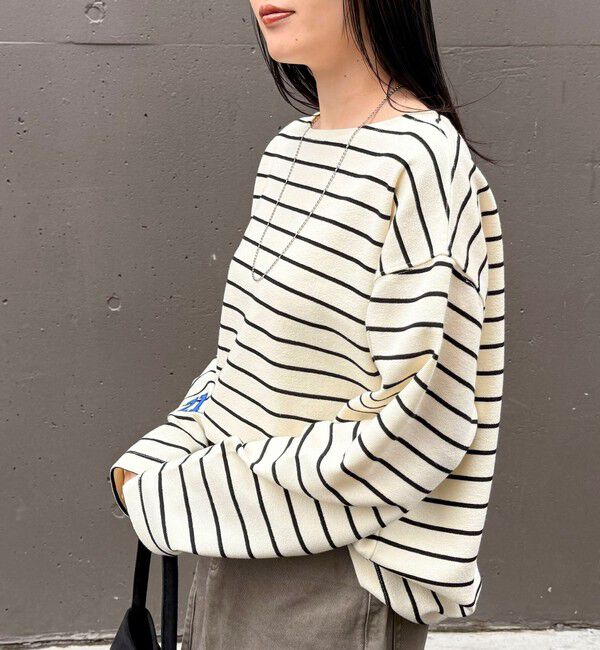 fredy emue「ニットソーボーダーBIGプルオーバー」|Tシャツ・カットソー|