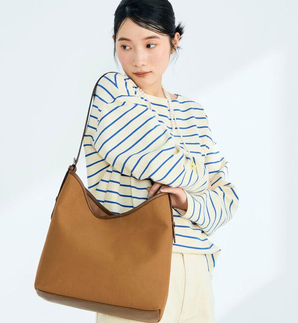 fredy emue「ニットソーボーダーBIGプルオーバー」|Tシャツ・カットソー|ブルー系その他