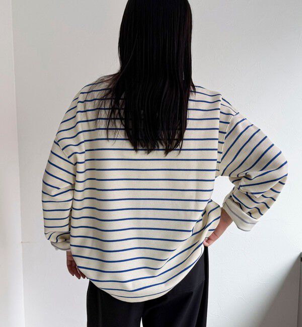 fredy emue「ニットソーボーダーBIGプルオーバー」|Tシャツ・カットソー|