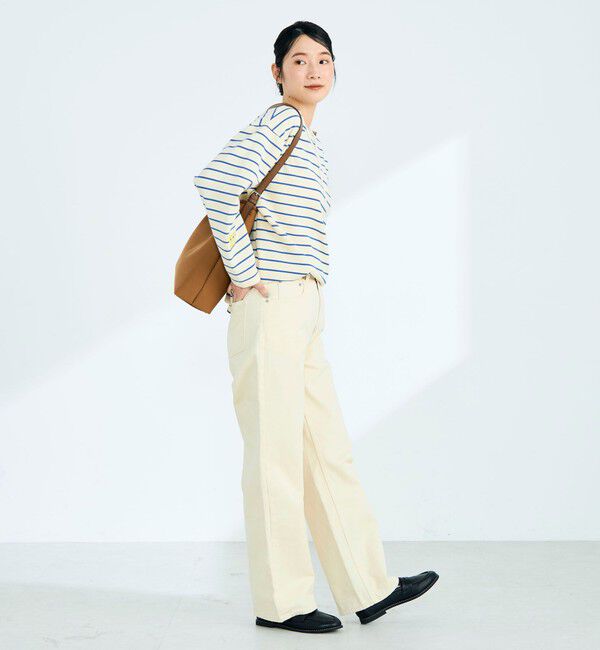 fredy emue「ニットソーボーダーBIGプルオーバー」|Tシャツ・カットソー|