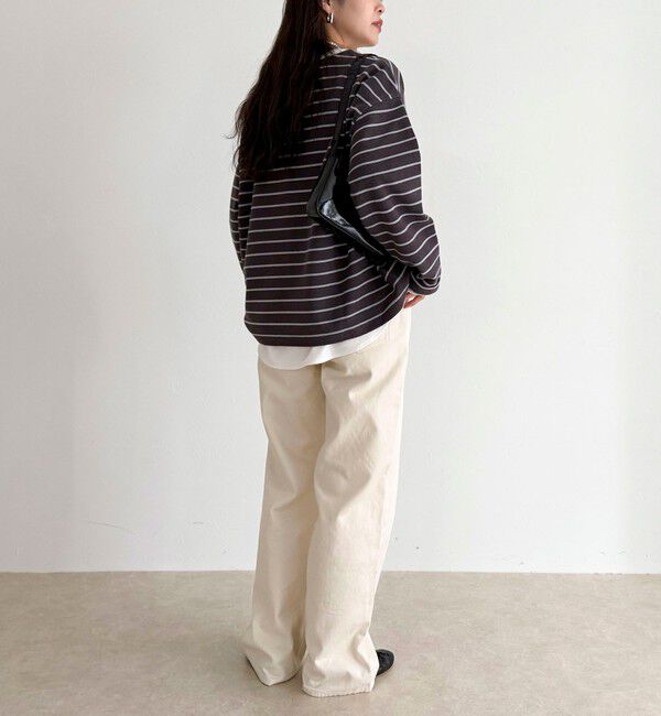 fredy emue「ニットソーボーダーBIGプルオーバー」|Tシャツ・カットソー|