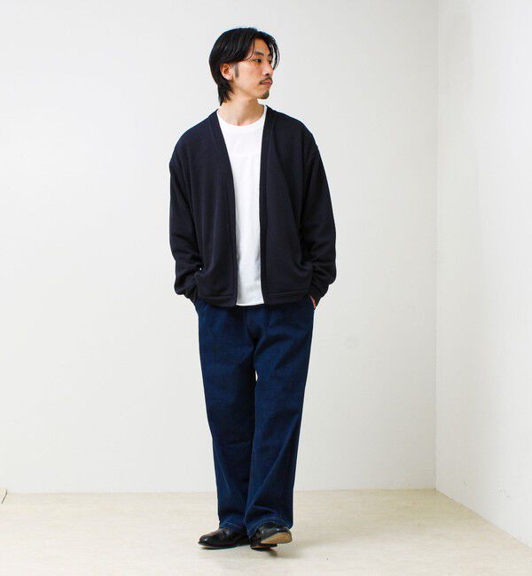 GLOSTER「【ロンTとカーデの2点セット】ランダムジャガード アンサンブルカーディガン」|カーディガン|