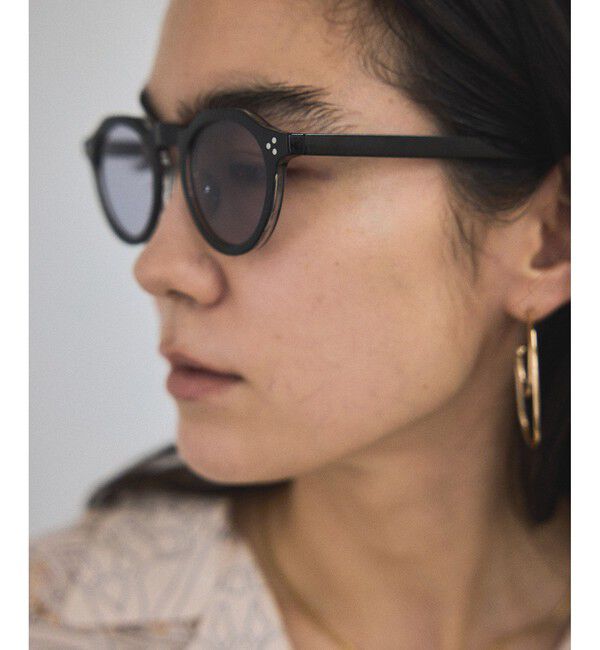 SALON adam et rope'「ケースセットクラウンフレームUVカットグラス」|サングラス|ブラック(01)