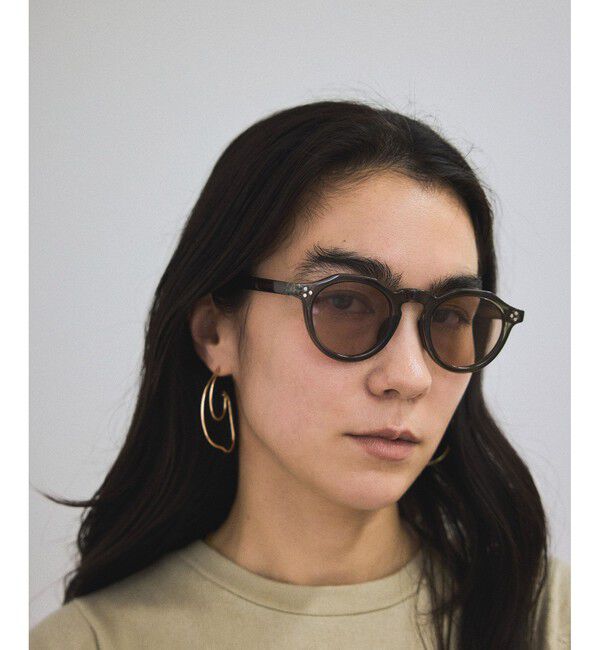 SALON adam et rope'「ケースセットクラウンフレームUVカットグラス」|サングラス|グレー(07)