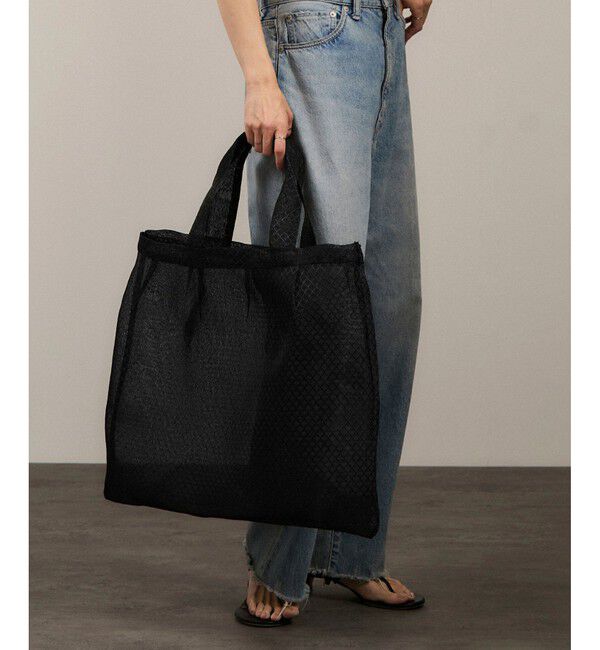 SALON adam et rope'「【Diminutivo（ディミヌティーボ）】メッシュトートバッグ ソリッド大」|トートバッグ|